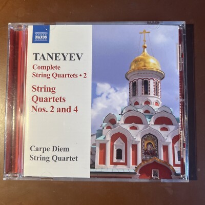 String Quartets 2 & 4 by Taneyev / Carpe Diem String Quartet (CD, 2011)