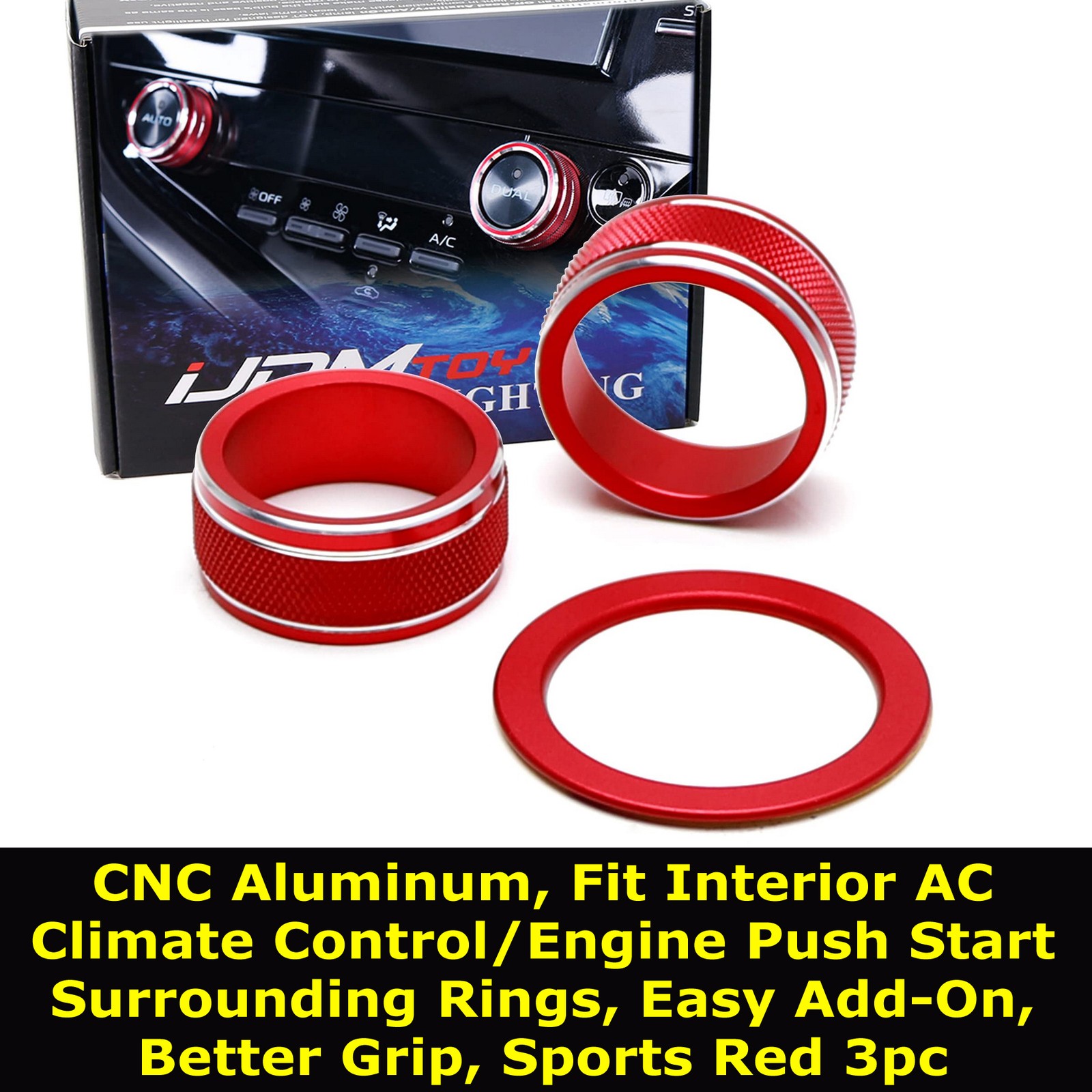 Car Knob Cover Accessories For Toyota 2021-up Camry LCI/Facelift by iJDMTOY