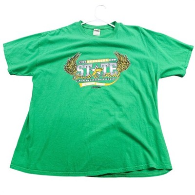 Archbishop Bergan 2013 Nebraska State Track & Field T-Shirt Green XL Gildan