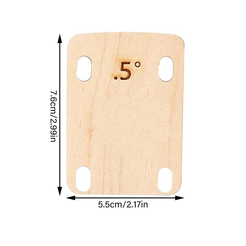 3PCS Electric Guitar Neck Shims Maple Plate.25/.5/1 Replacement Degree Tools