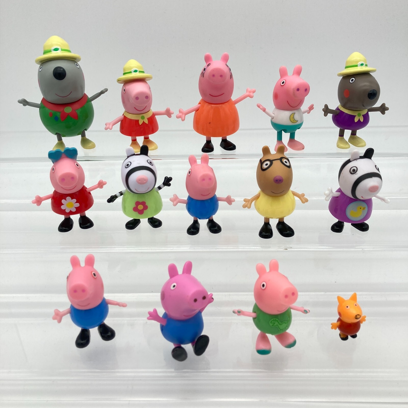 Lot of 14 Peppa Pig Family & Friends Toys Figures Danny Dog