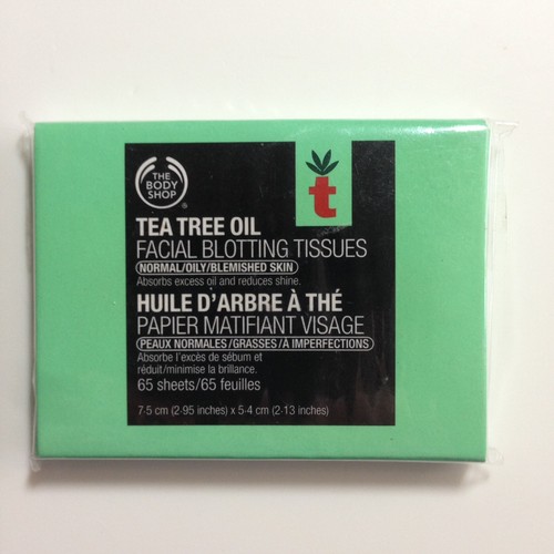NEW 260 The Body Shop Blotting Papers Tea Tree Oil