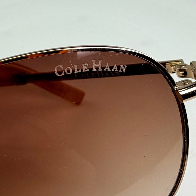 Cole Haan Aviator Sunglasses Gold Gradient Brown