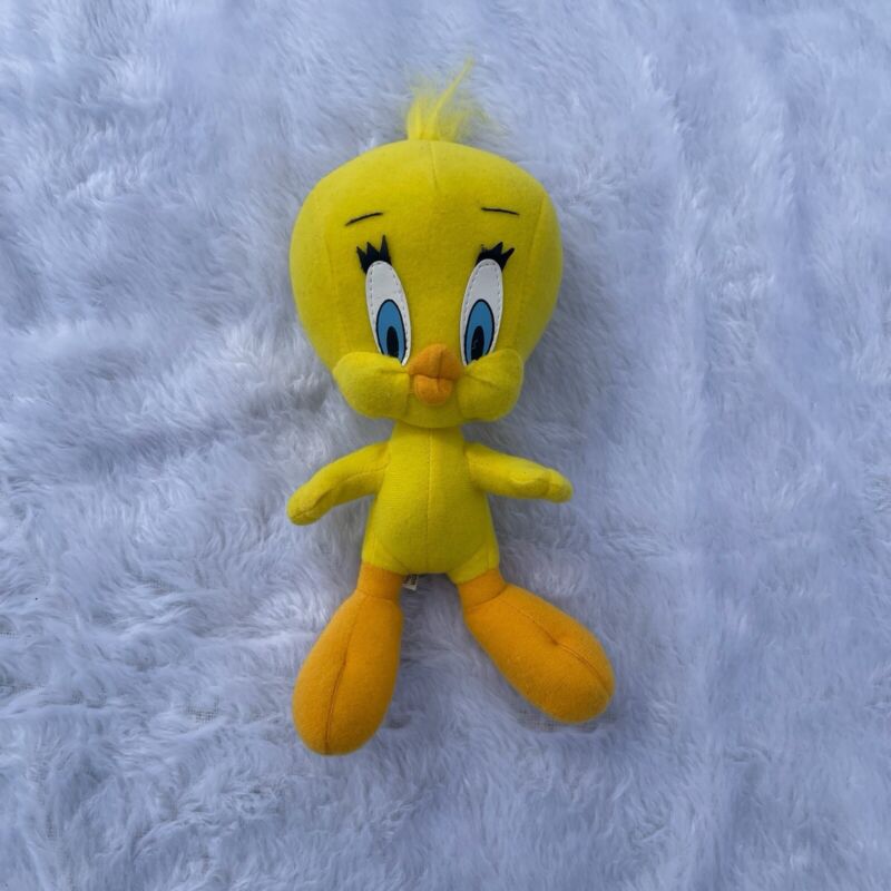 Vintage Tweety Bird Yellow Looney Tunes Plush Stuffed Toy 1997