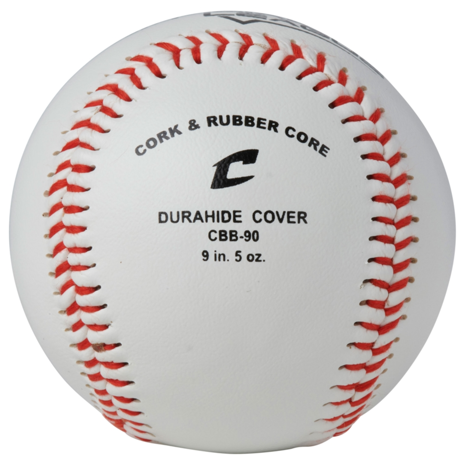 CHAMPRO CBB-90 Durahide Cover Baseballs in an Optic Blue Bucket – 30 Balls