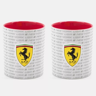 2X FERRARI Mug USA SPECIAL EDITION . Official Licensed. 300ml