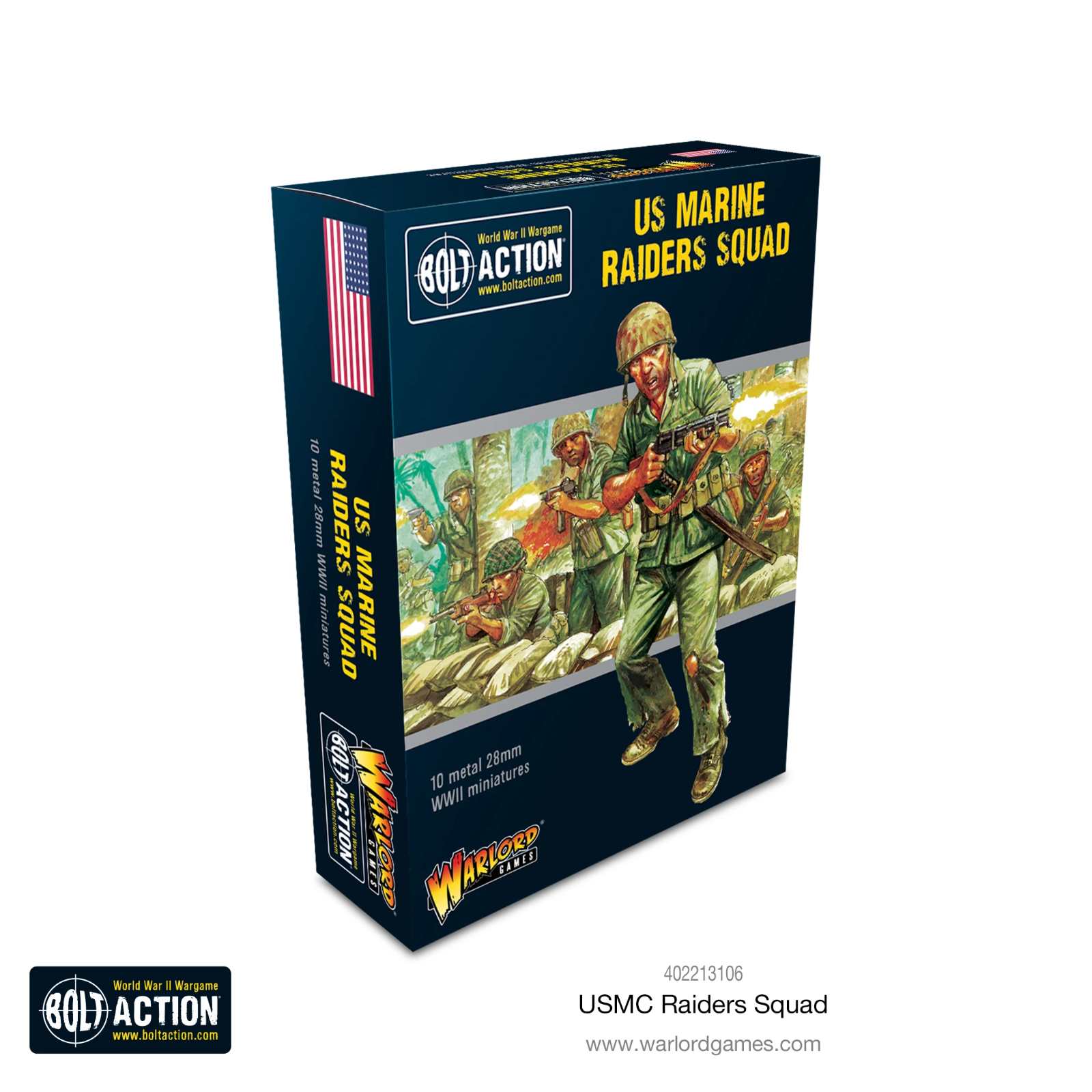 Warlord Games Bolt Action Отряд рейдеров морской пехоты США 402213106