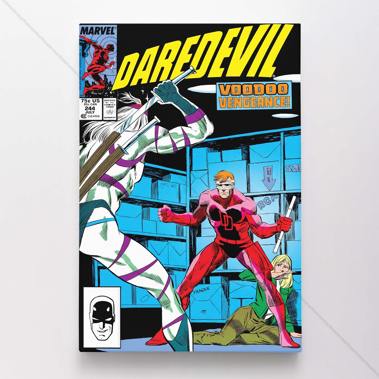 Daredevil Poster Canvas Vol 1 #244 Comic Book Art Print