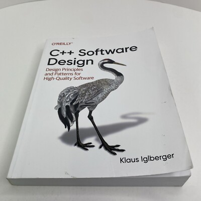 oreilly C++ Software Design Iglberger Paperback - Good, Clean