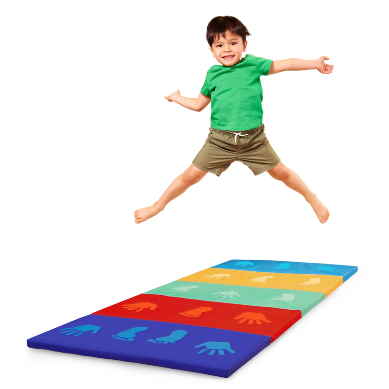 Foldable Multicolor Mini Gymnast's Mat for Toddlers and Preschoolers