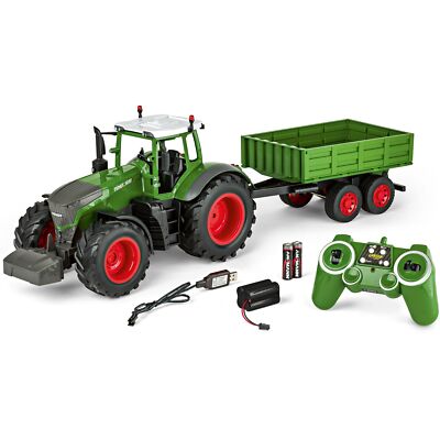 Carson RC Traktor mit Anhänger, grün