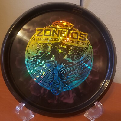 Discraft Disc ESP Zone OS 173-74g Black Rainbow Shatter Brodie Smith Tour Series
