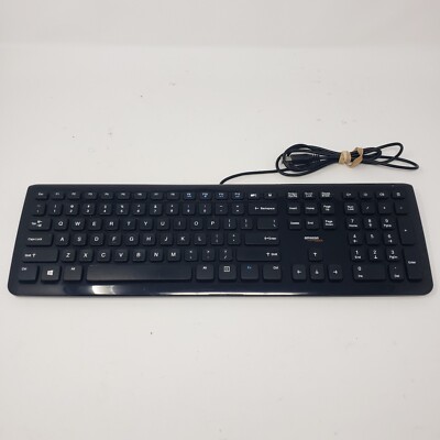 Amazon Basics KU-0833 USB Wired Computer Standard Keyboard Black TESTED