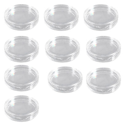 10pcs Coin Case Wear-resistant Portable Transparent Coin Capsule Holder Min 33mm