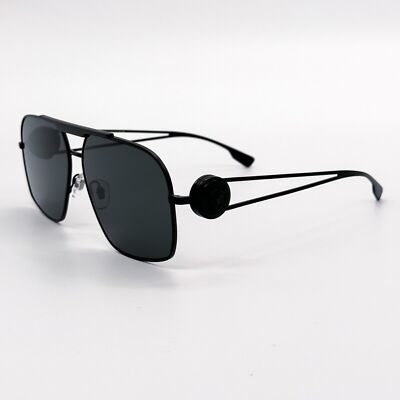 Pre-owned Versace 0ve2269-143387 Matte Black Sunglasses In Gray
