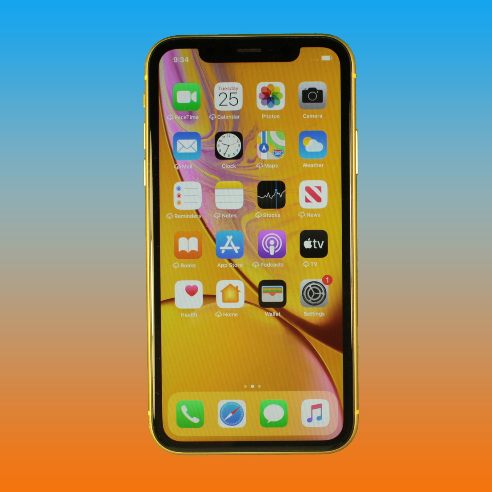 iPhone iPhone XR 128GB イエロー SIMフリー 初期化済 フィルム付 XR