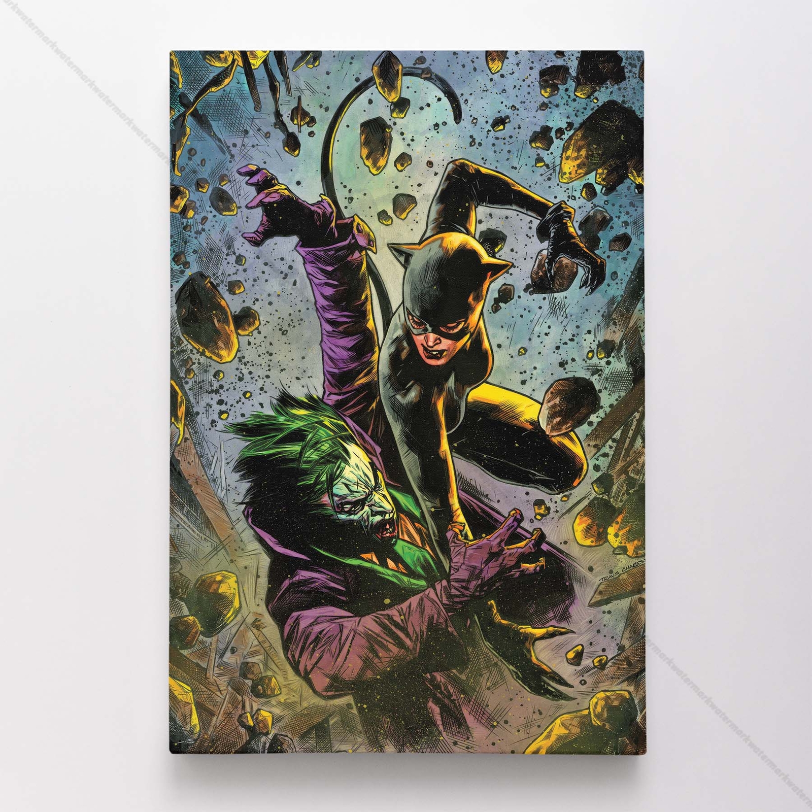 Catwoman Poster Canvas DC Comic Book Cover Selina Kyle Art Print #43211