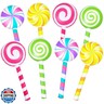 Poen 8 Pcs Large Inflatable Lollipop 29.53 Inch Candy Birthday Party Decorations Inflatable Giant Lollipop Prop Candy Shape Balloons for Themed Party Favors(Classic)