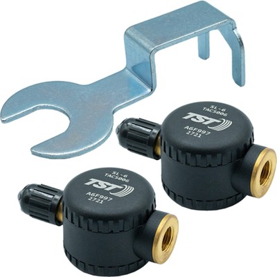 TST 507 Tire Pressure Monitoring System, 2 Flow Thru Sensors for Metal Valve...