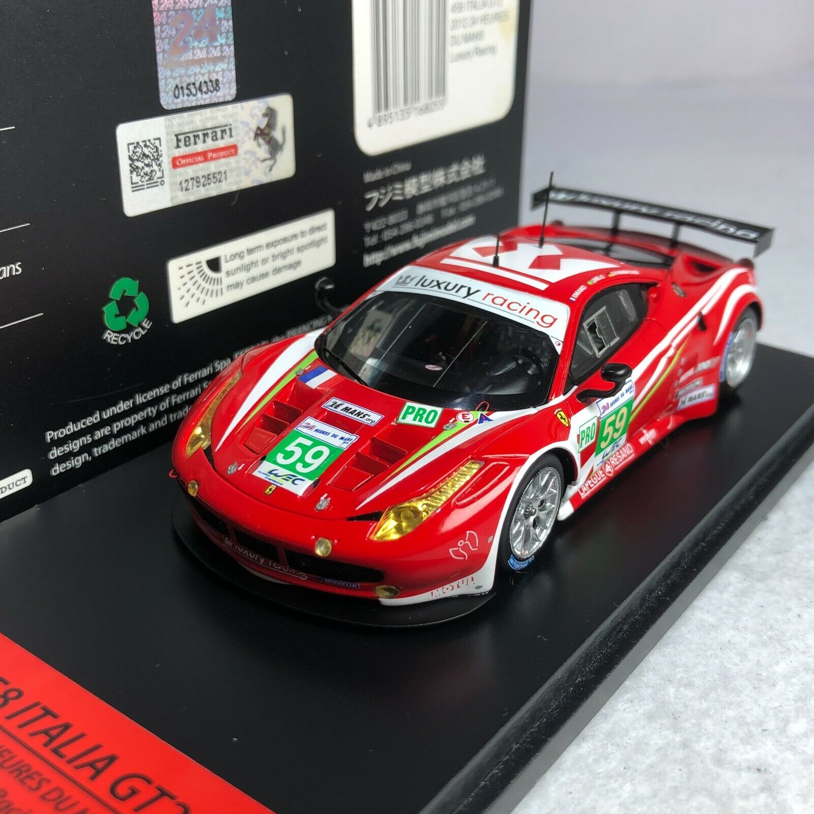 1/43 TSM Fujimi Ferrari 458 ITalia GT2 2011 24 Hours Lemans Luxury FJM1343002 1/43 TSM Fujimi Ferrari 458 ITalia GT2 2011 24 Hours Lemans Luxury FJM1343002