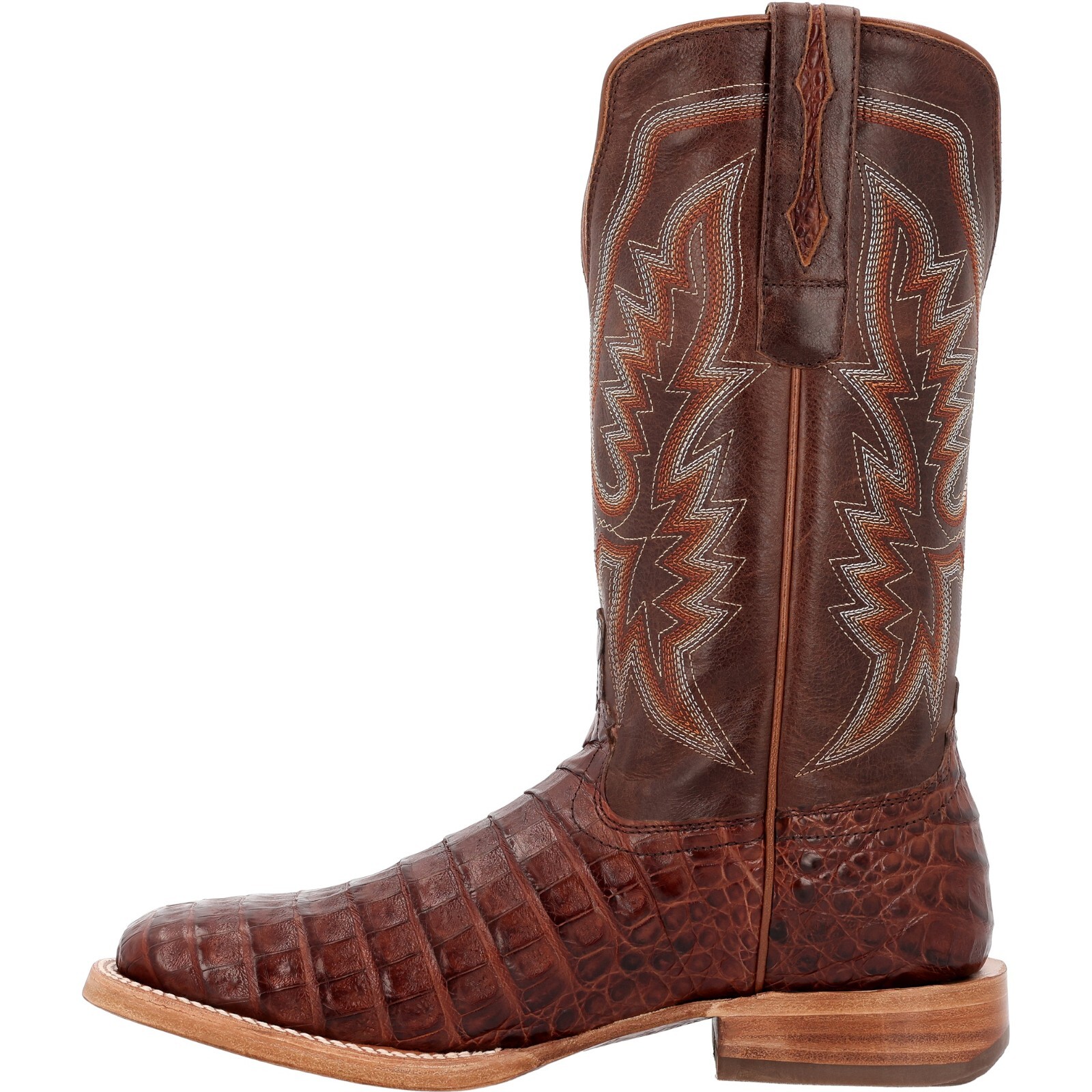 Pre-owned Durango Boots Durango® Prca Collection Caiman Belly Western Boots Ddb0471 - All Sizes - In Cognac And Cigar