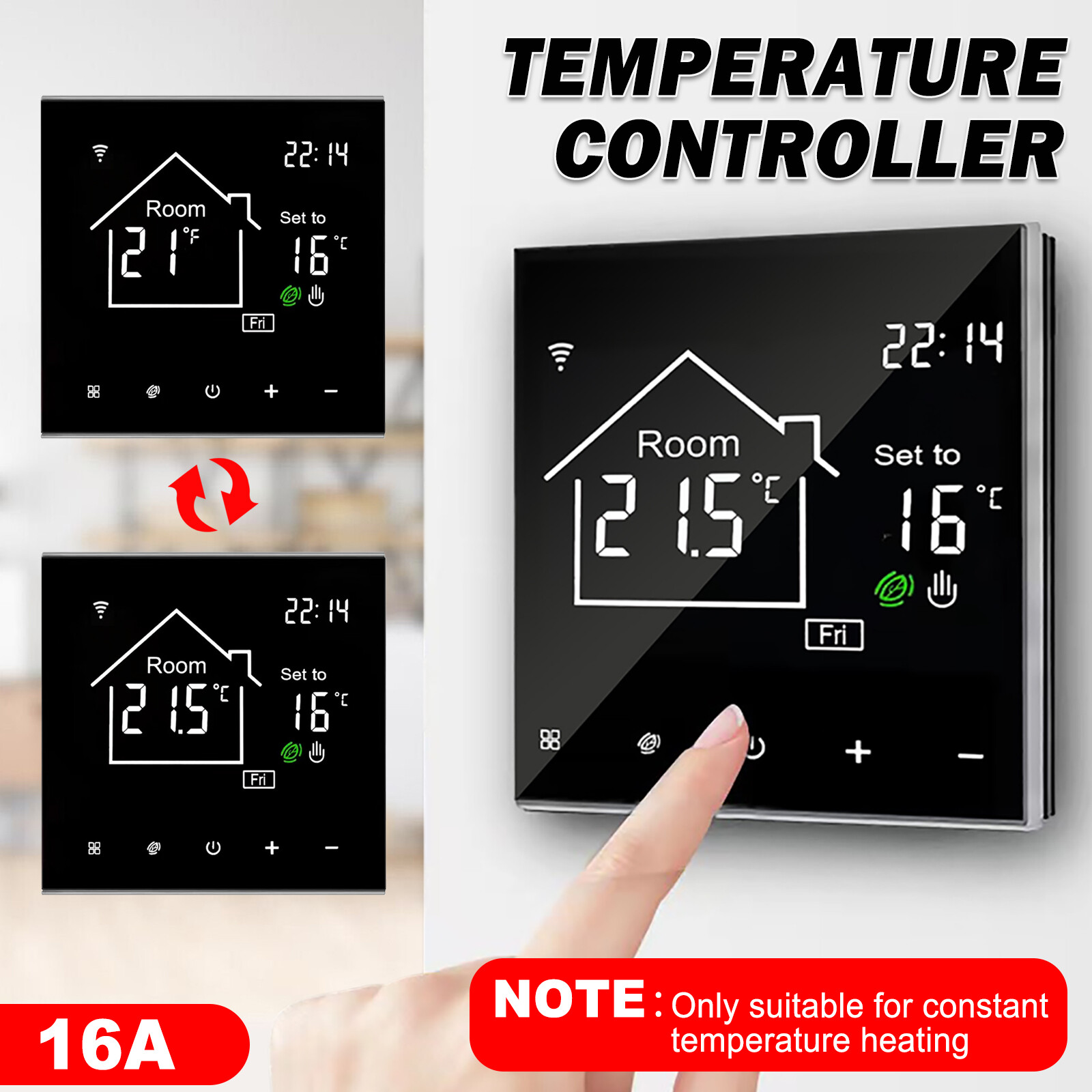 Programmable Wireless Wifi Home Room Sensor App Control