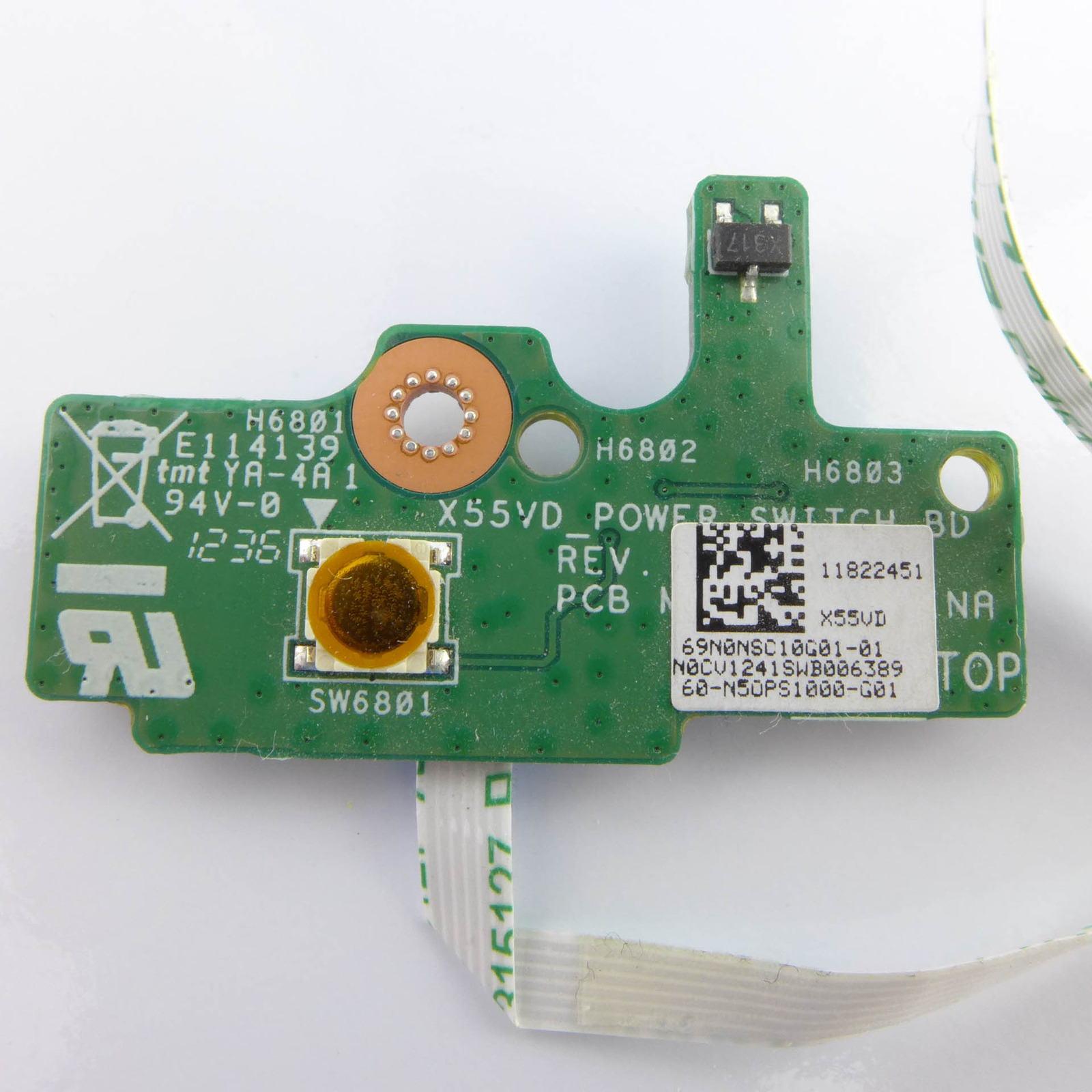 ASUS R503C R503C-SX051H Power Button Board  Taste
