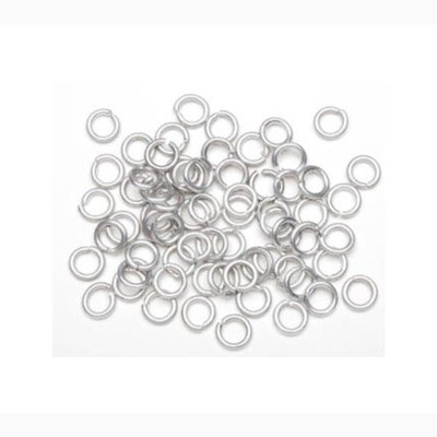 Silver Jump Rings - 10mm - Aluminum - 96 Pieces (dar19991578)