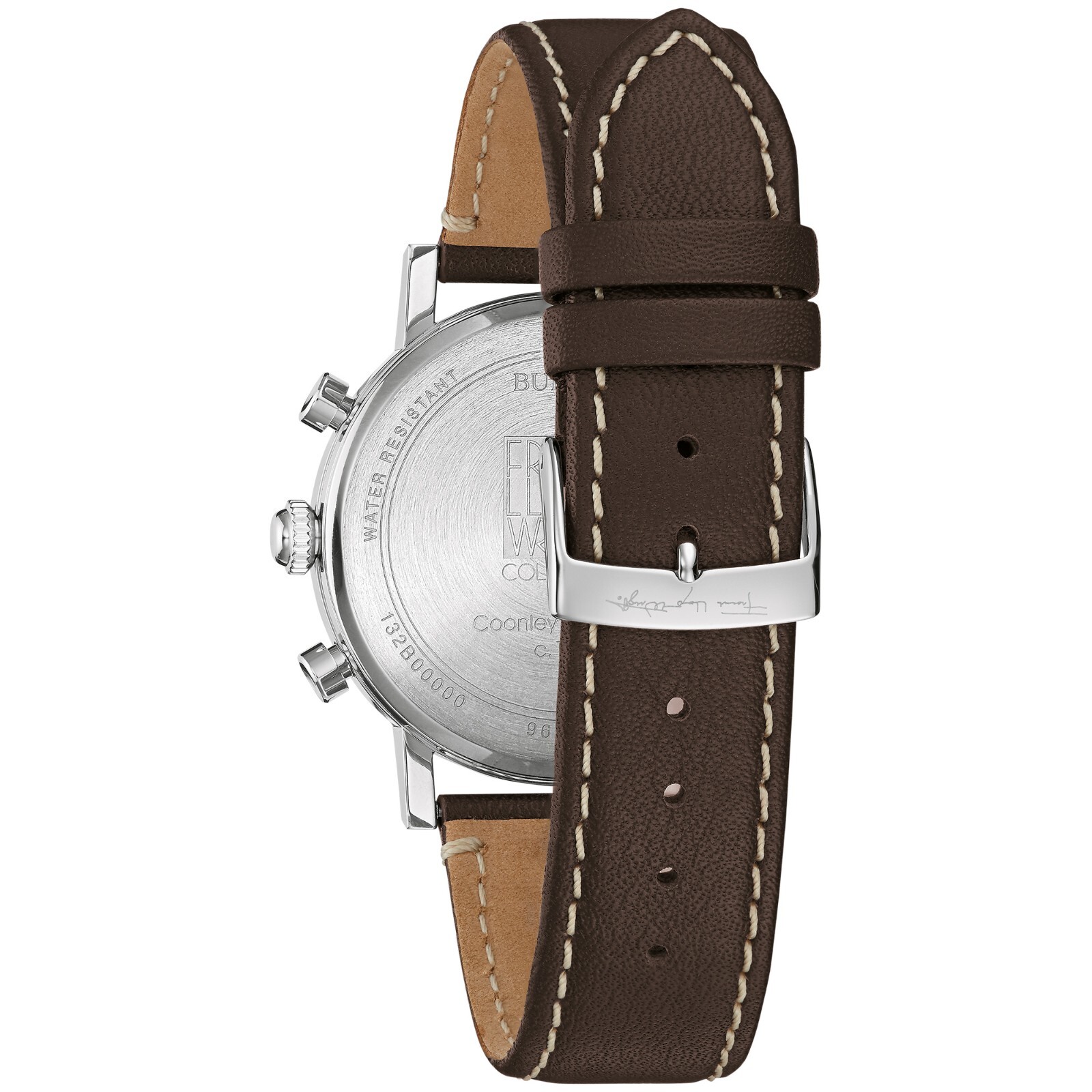 Pre-owned Bulova Frank Lloyd Wright Blueprint Chronograph Quartz Men's Watch 39 Mm 96b367