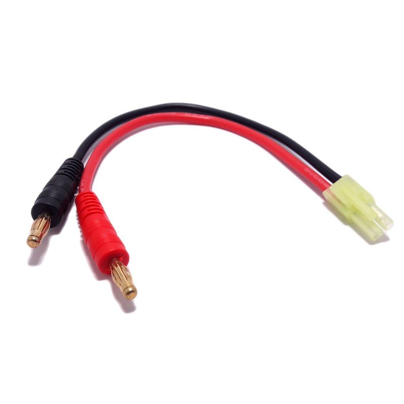 Cable De Charge Mini Tamiya Pour Chargeur Lipo Batterie Imax B6 Banane 4mm 7,2v