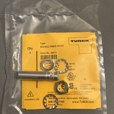 TURCK BI4-M12-AN6X-H1141 Inductive Proximity Sensor Threaded barrel M12 56071