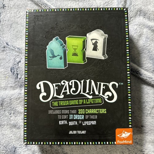 Trivia Game Deadlines 200 Characters Fox mind Birth Death Lifespan Julien Teilhe