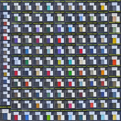 Veloci TINT U-Pol Raptor Liner Tintable Bedliner Pigment COLOR SAMPLE CARD ONLY