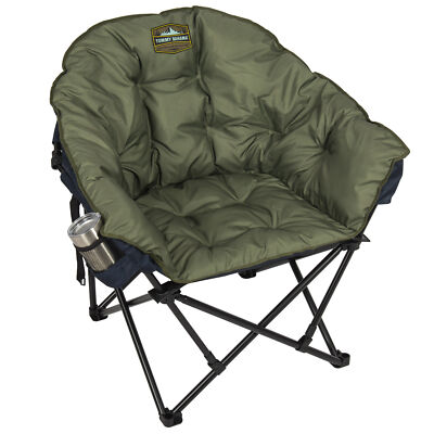 Tommy Bahama Jumbo Padded Club Chair, Foldable, Extra-Large Frame, Camping Seat