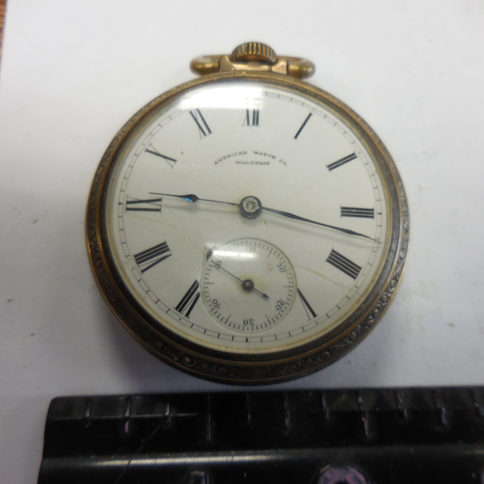 ［鑑定済］American Waltham Watch silver925 Vintage American Waltham Watch Company Silvaloy Men's Pocket