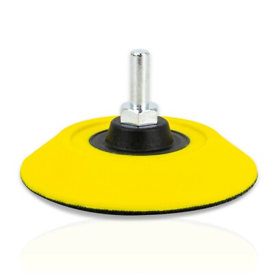 TGR 3'' Hook and Loop M6 Sanding Backup Pad with 6mm Drill Shank Attachment