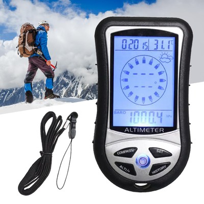 Multifunction Altimeter Digital Compass Clock Barometer Thermometer Calendar