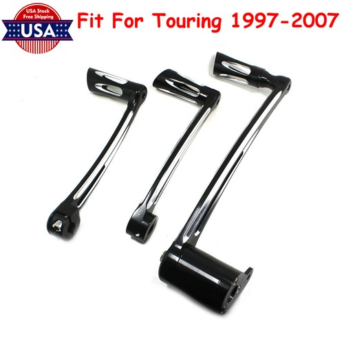 Black Brake Arm Pedal Shift Lever Pegs Shifter Fit For Harley Touring  Softail