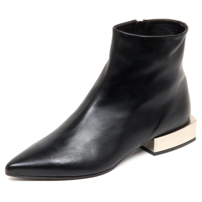 Pre-owned Vic Matie F5758 Tronchetto Donna Black  Scarpe Vintage Effect Shoe Boot Woman