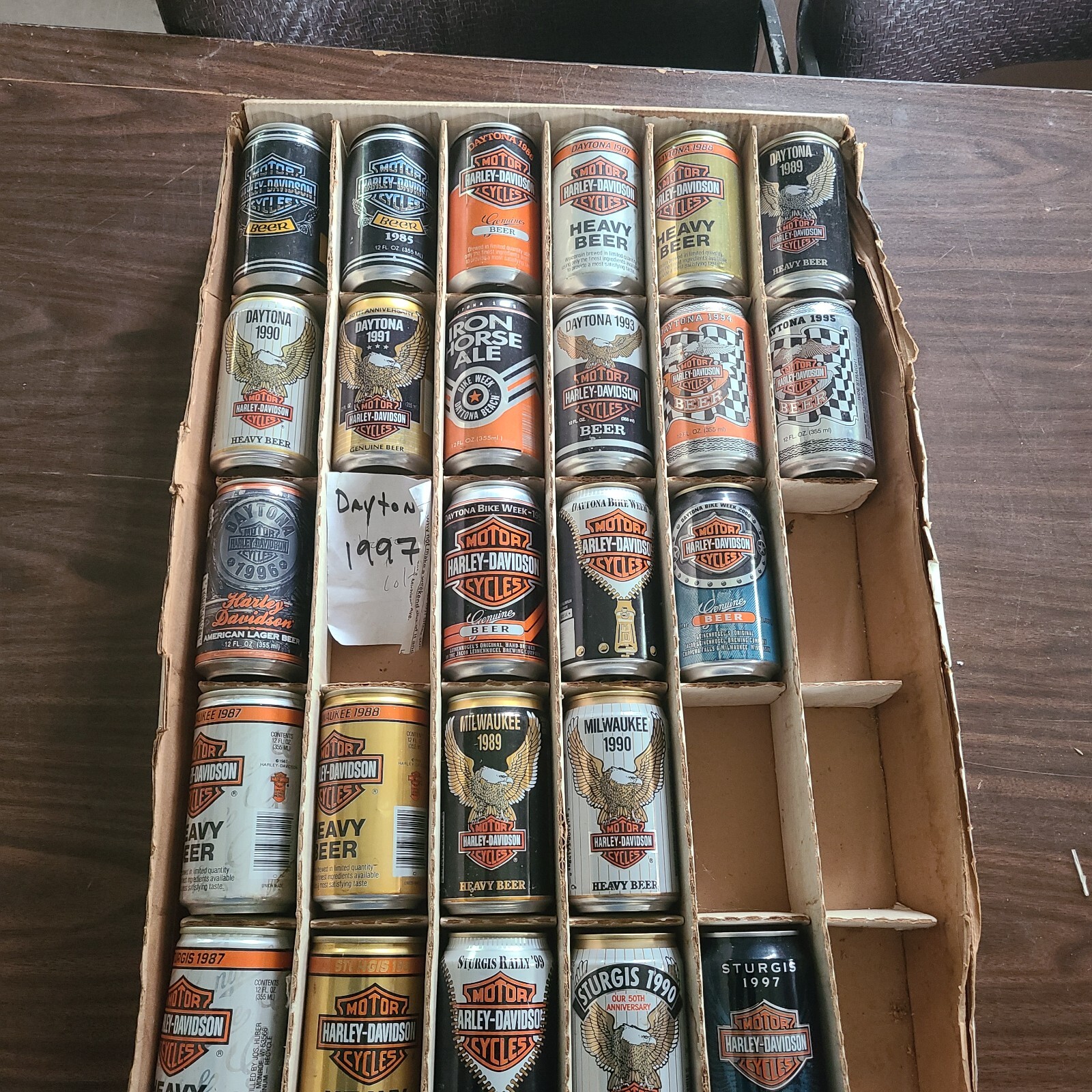 【HARLEY DAVIDSON】ヴィンテージビール缶 Harley-Davidson Beer Cans Indiana Collectible US Pull Tab