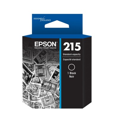 EPSON 215 Ink Standard Capacity Black Cartridge (T215120-S) Works with WorkFo...
