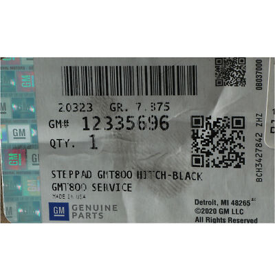 OEM NEW Rear Center Bumper Step Pad Black 99-07 Silverado Sierra Suburban Tahoe