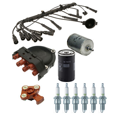 BMW E28 E30 E34 525i 325iX 325i Tune Up Ignition Wire Set Rotor Oil Fuel Filter