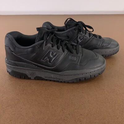 New Balance Men's Shoe Size 6 Triple Black 550 Low Top Basketball Sneakers New