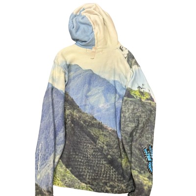 Pre-owned J Balvin X Advisory Board Crystals Abc Los Andes Hoodie Size M In Blue