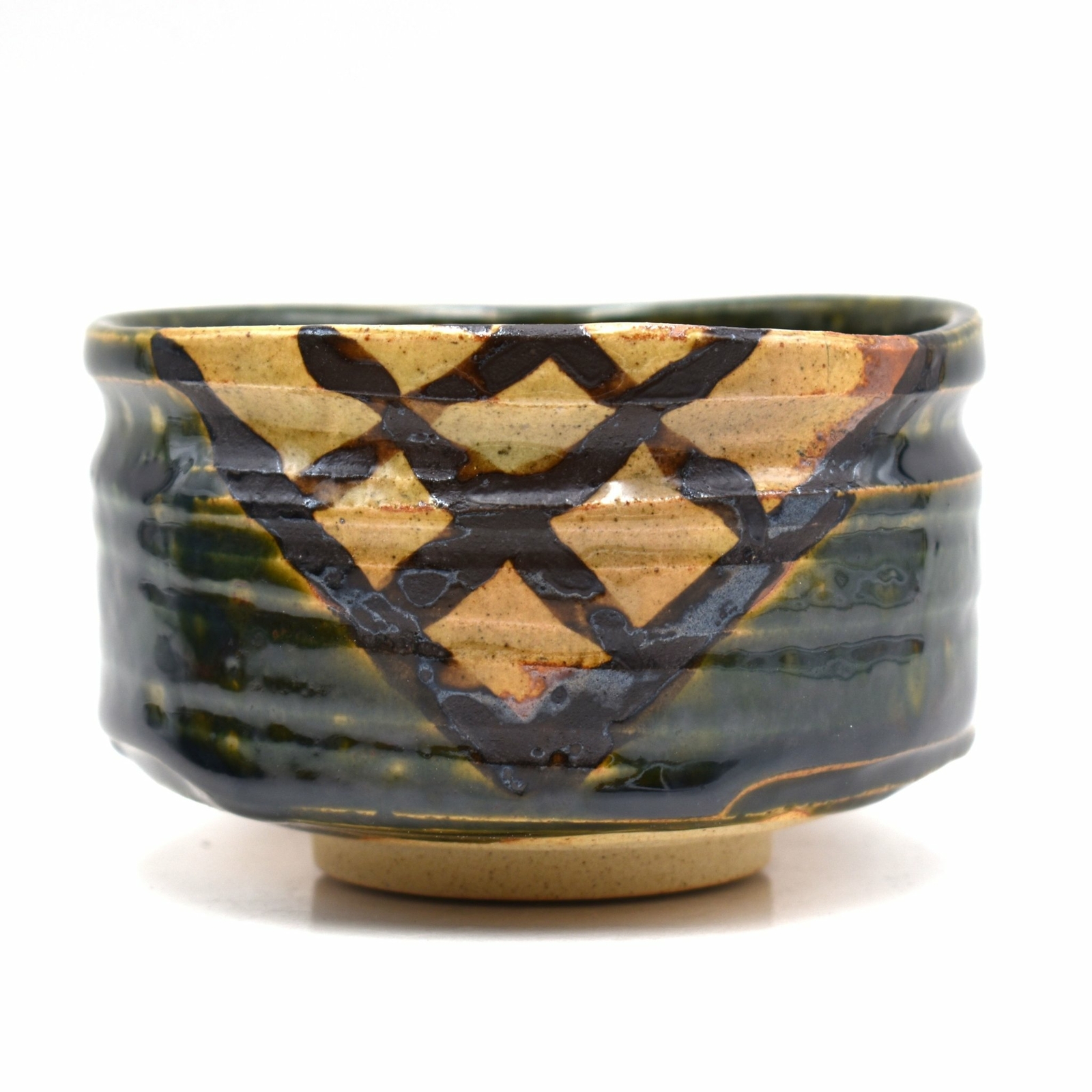 Japanese Handcrafted Akano Green Matcha Chawan Green Tea Bowl