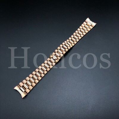 【再入荷】 BAND WATCH PRESIDENT ROSE 20MM FITS DATE DAY 36MM ROLEX FOR 時計