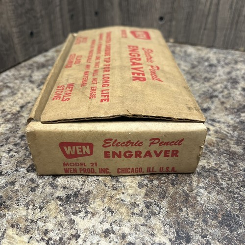 Wen Electric Pencil Engraver Model 21 Tungsten Carbide Tip Wood Glass Ceramic