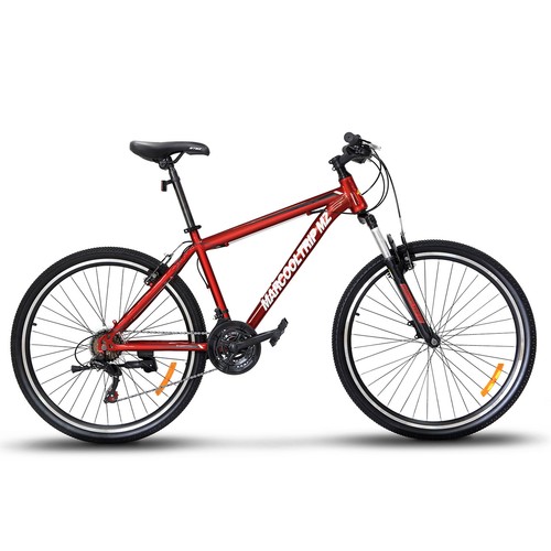 27.5" Men's Mountain Bike Hybrid 21 Speed Front Suspension Shimano Bicycle Red