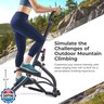 Sunny Health and Fitness Stair Stepper w/Handlebar, Extended Step Range Machine for Climbing Exercise, Compact, Height-Adjustable, Low-Impact and SunnyFit App Enhanced Connectivity – SF-S021001